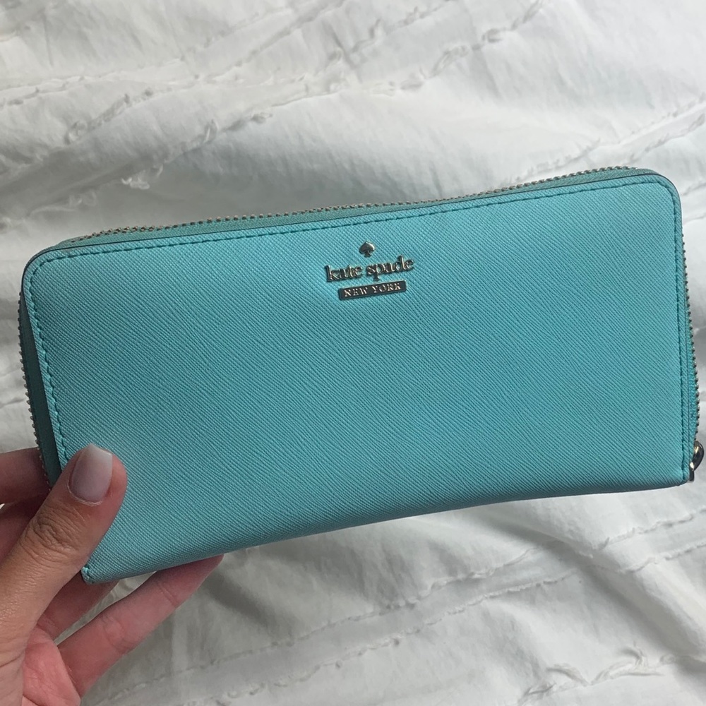 NEW Tiffany Blue Kate Spade Slim Wallet